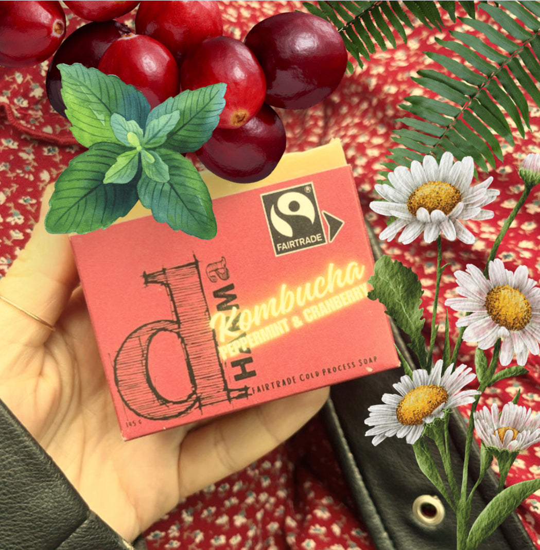 Cranberry Peppermint Kombucha Soap